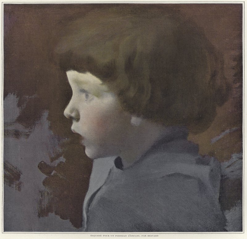 Boceto para un retrato de un niño de Paul Albert Besnard