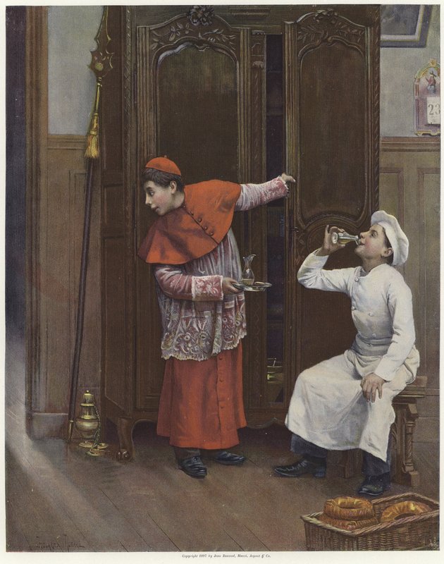 Dos niños pequeños con disfraces de Paul Charles Chocarne Moreau