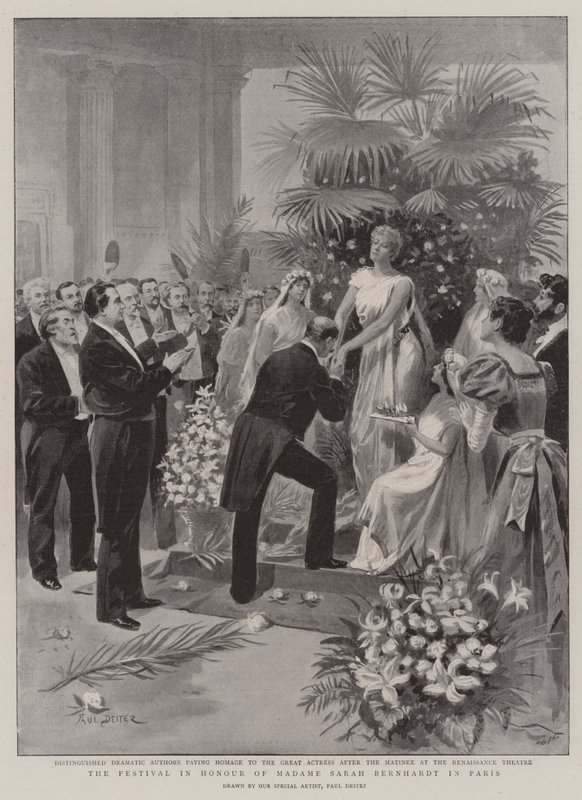 El Festival en Honor de Madame Sarah Bernhardt en París de Paul Destez