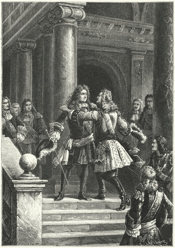 El Mariscal Villars y el Príncipe Eugenio de Saboya negociando el Tratado de Rastatt de Paul Dominique Philippoteaux