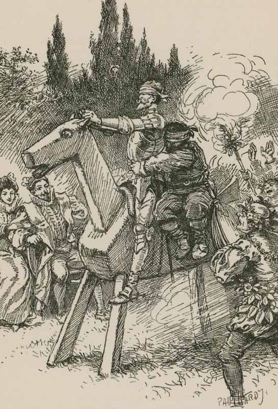 Don Quijote... comenzó a girar el alfiler de Paul Hardy