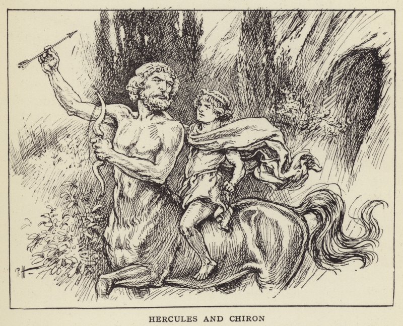 Hércules y Quirón de Paul Hardy