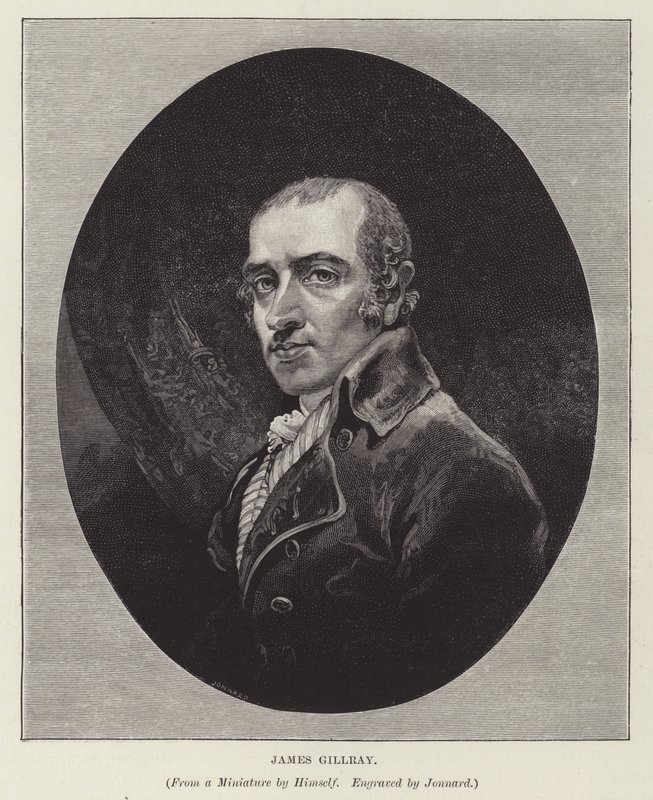 James Gillray, caricaturista, satirista y grabador inglés de Paul Jonnard