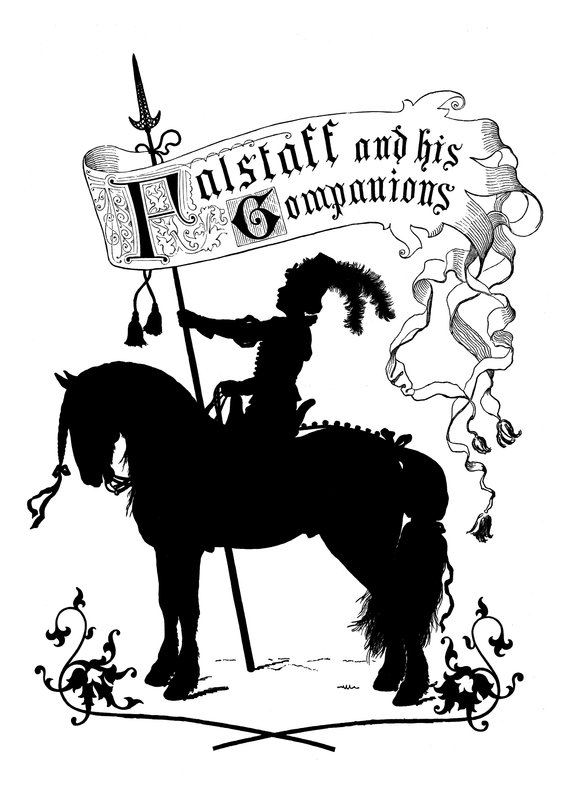 Frontispicio de Falstaff y Sus Compañeros de Paul Konewka