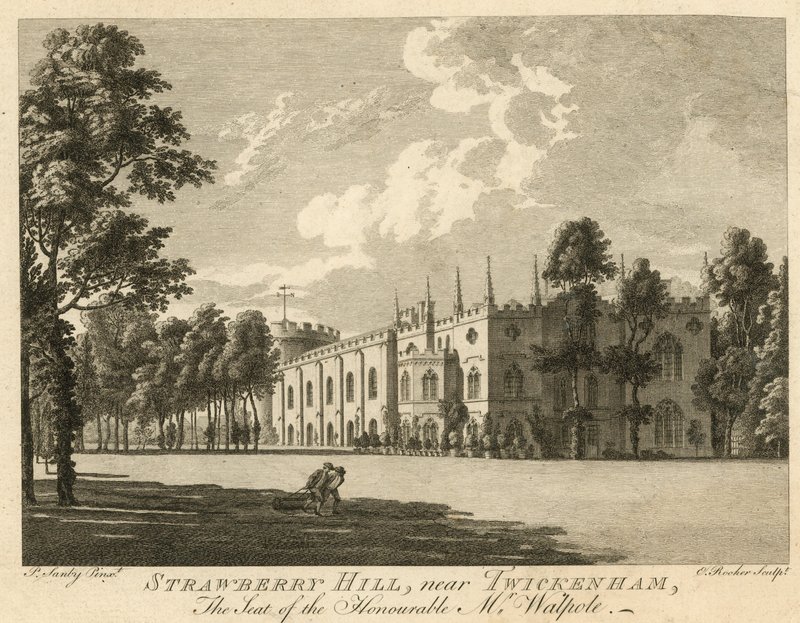 Strawberry Hill, Twickenham, Londres, la residencia del Honorable Horace Walpole de Paul Sandby