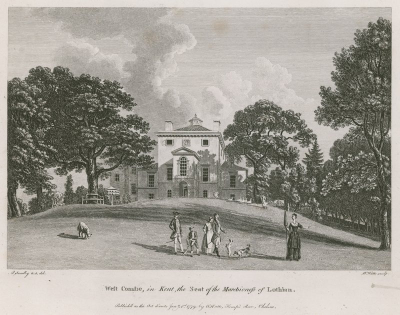 West Combe, en Kent, la residencia de la marquesa de Lothian de Paul Sandby