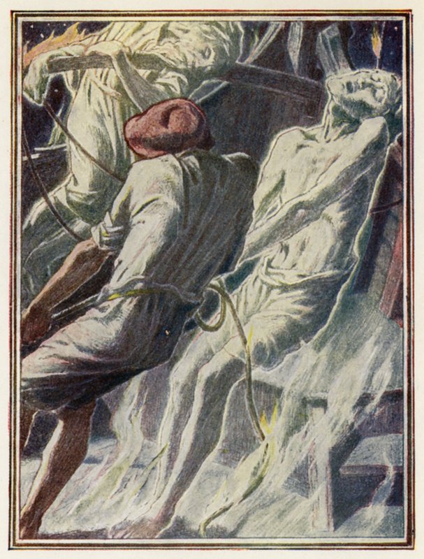 Ilustración para The Ancient Mariner de Coleridge (litografía en color) de Paul Vincent Woodroffe
