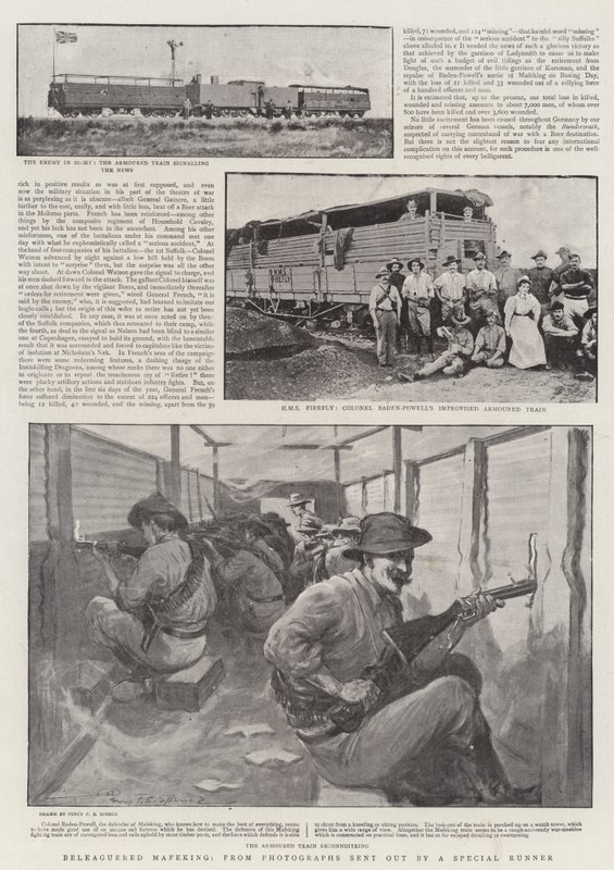 Mafeking sitiada, de Fotografías enviadas por un Corredor Especial de Percy F.S. Spence