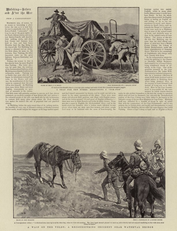 Mafeking, antes y después de la guerra de Percy F.S. Spence