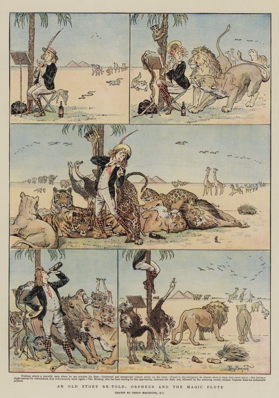 Una Vieja Historia recontada, Orfeo y la Flauta Mágica de Percy Macquoid