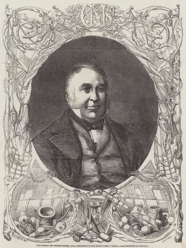 Vicealmirante Sir Charles Napier, KCB, Comandante de la Flota del Báltico de Percy Macquoid