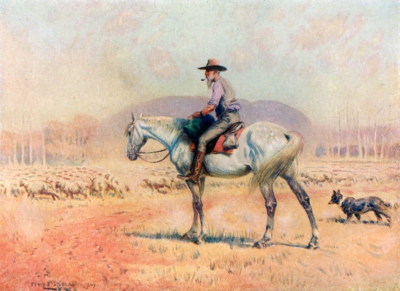 Un pastor de ovejas de Percy F.S. (after) Spence