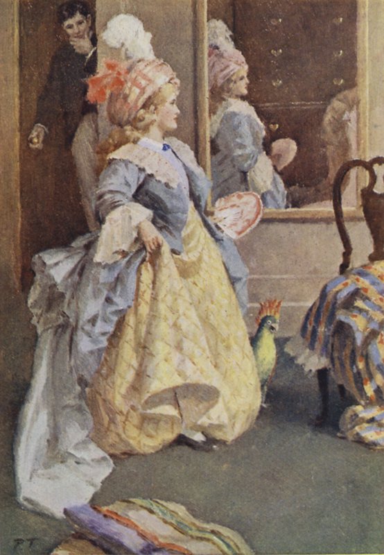 Ilustración para Mujercitas de Louis M Alcott (litografía en color) de Percy Tarrant