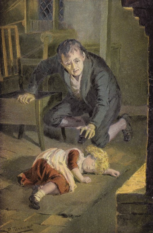 Ilustración para Silas Marner de George Eliot (litografía en color) de Percy Tarrant