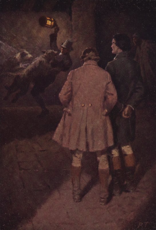 Ilustración para Cumbres Borrascosas de Emily Bronte (litografía en color) de Percy Tarrant