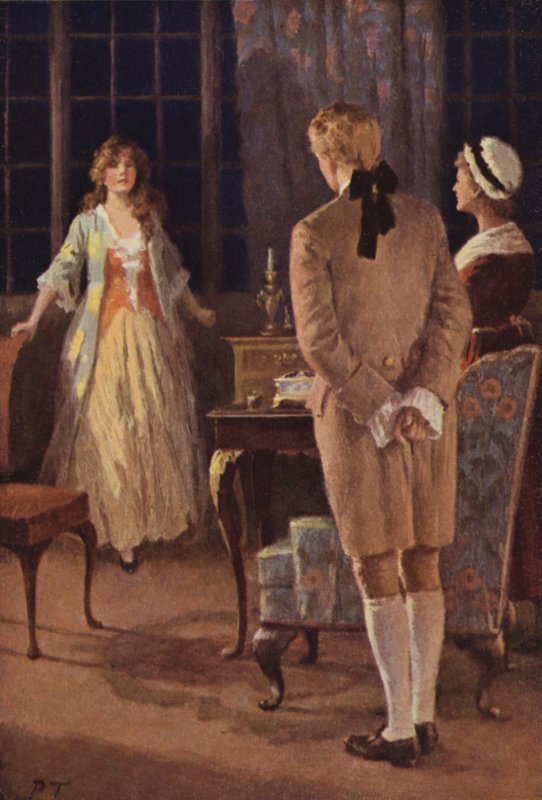 Ilustración para Cumbres Borrascosas de Emily Bronte (litografía en color) de Percy Tarrant