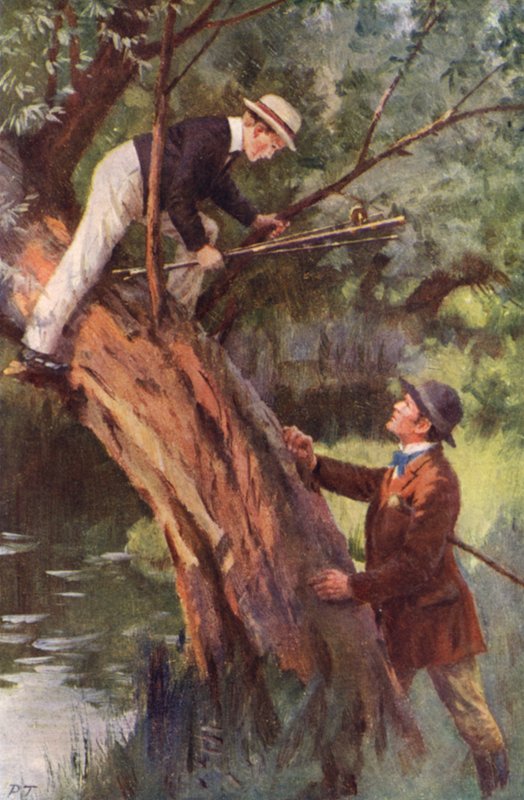 Now, you Come Down this Minute (litografía en color) de Percy Tarrant