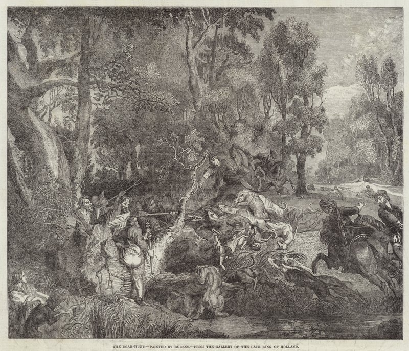 La caza del jabalí de Peter Paul Rubens