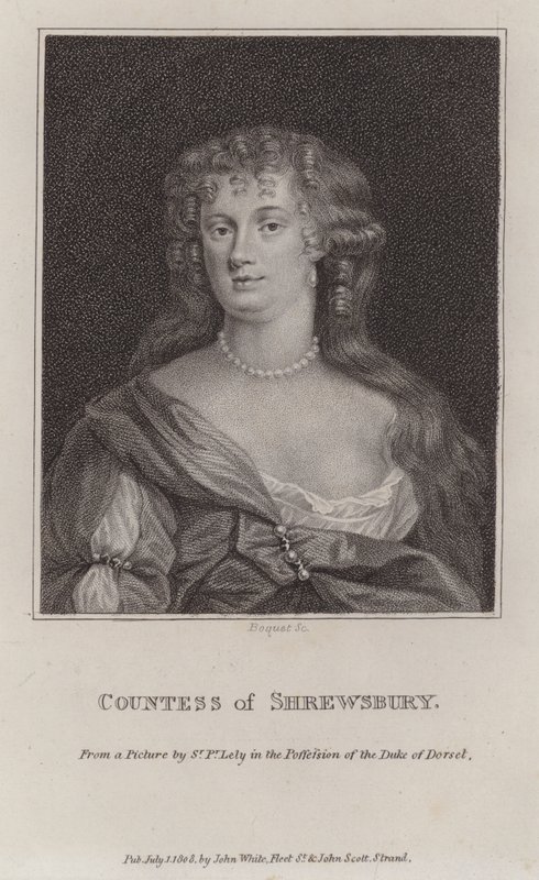 Anna Maria Talbot, condesa de Shrewsbury (grabado) de Peter (after) Lely