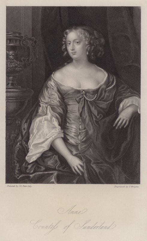 Anne Spencer, 3ª condesa de Sunderland (grabado) de Peter (after) Lely