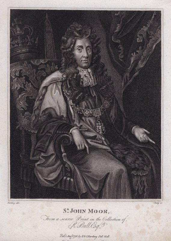 Sir John Moore, político inglés, MP y Alcalde de Londres (grabado) de Peter (after) Lely