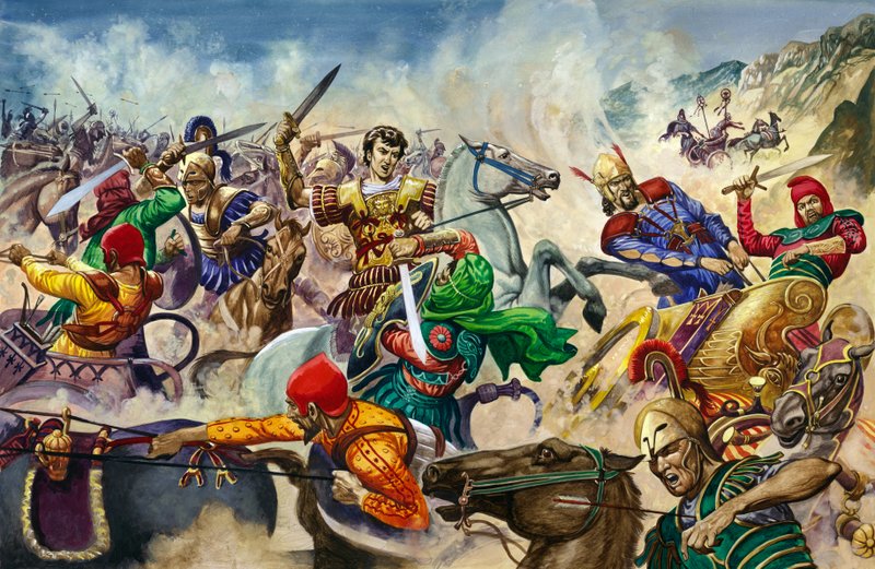 Alejandro Magno en la Batalla de Issos de Peter Jackson