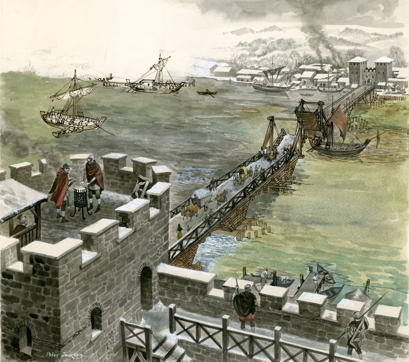 Puente sobre el Támesis construido por los romanos de Peter Jackson