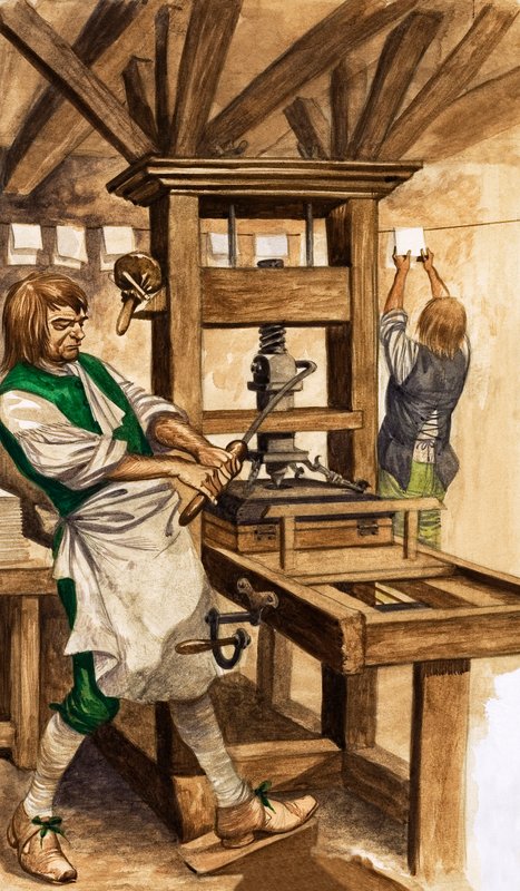 La prensa de Caxton de Peter Jackson