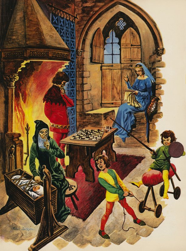 Dentro de la sala de estar de un castillo medieval de Peter Jackson