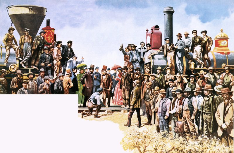 Unión de los ferrocarriles Union Pacific y Central Pacific de Peter Jackson