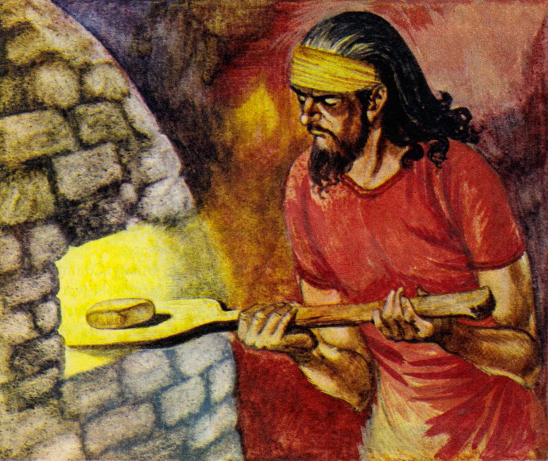 La carta y el sobre se ponen en el horno para endurecerse de Peter Jackson