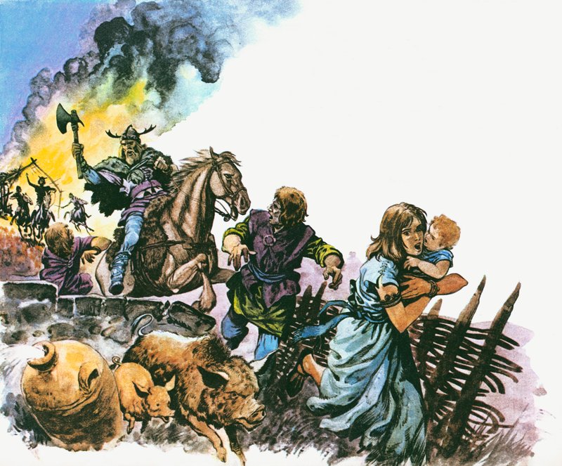 Los saqueadores sajones expulsaron a los britanos de Peter Jackson