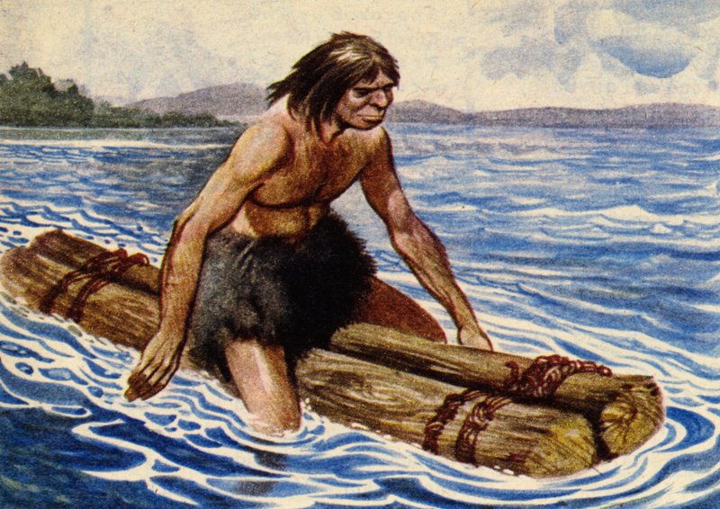 El barco más antiguo presumiblemente estaba hecho de troncos de árboles atados juntos de Peter Jackson