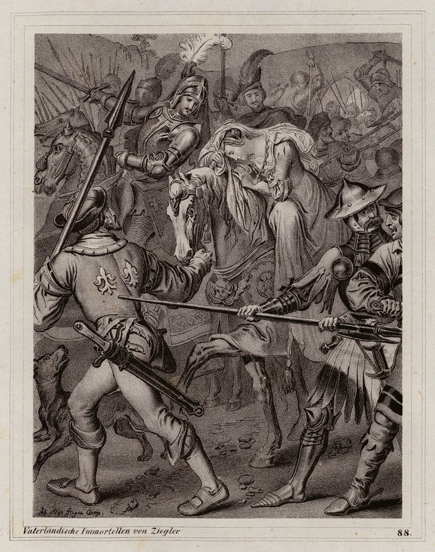 Ana de Bretaña, reina consorte de Carlos VIII de Francia de Peter Johann Nepomuk Geiger