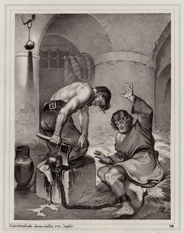 Fuga de Andreas Budiats, escudero de Emerich von Lowenstein de Peter Johann Nepomuk Geiger