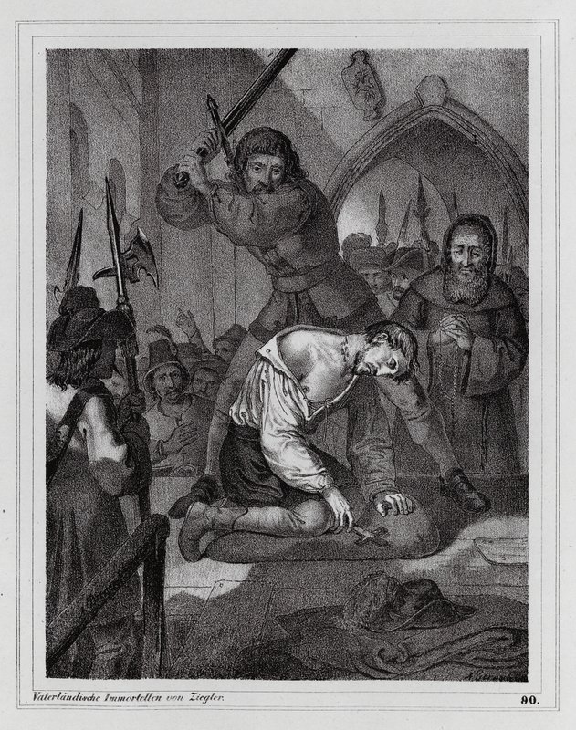 Ejecución del Conde de Reinstein-Tattenbach de Peter Johann Nepomuk Geiger