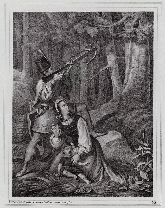 Matías Corvino, el Rey Cuervo (grabado) de Peter Johann Nepomuk Geiger