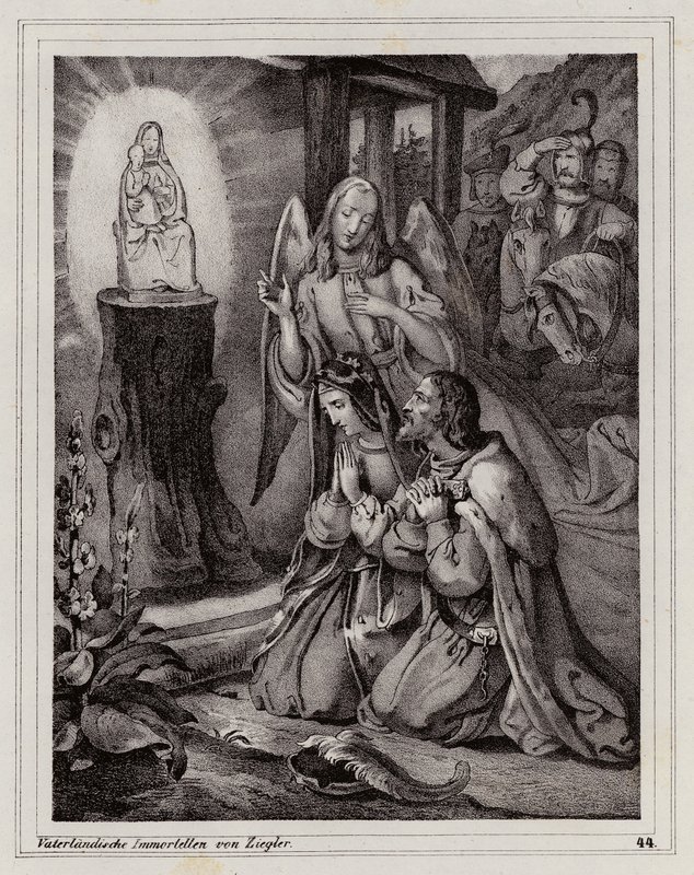 Peregrinación de Vladislao Enrique de Moravia y su esposa al santuario de Mariazell de Peter Johann Nepomuk Geiger