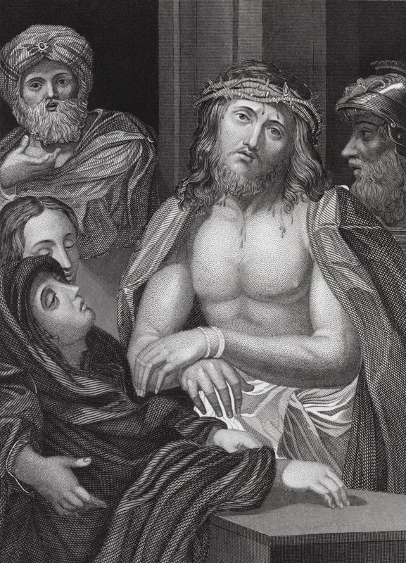 Ecce Homo, Isaías, cap. 53, v. 5 (grabado) de Peter Paul (after) Rubens