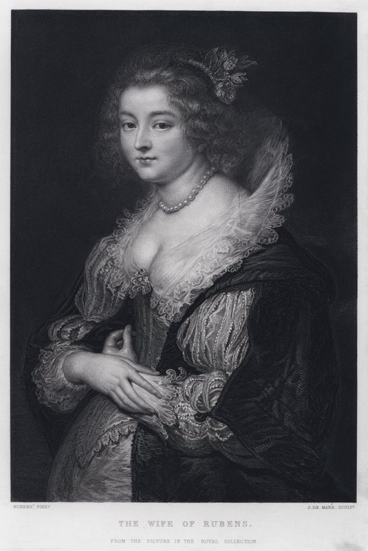 La esposa de Rubens de Peter Paul (after) Rubens