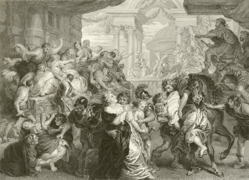 El rapto de las sabinas de Peter Paul Rubens