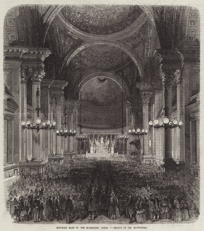 Misa de medianoche en la Madeleine, París de Pharamond Blanchard
