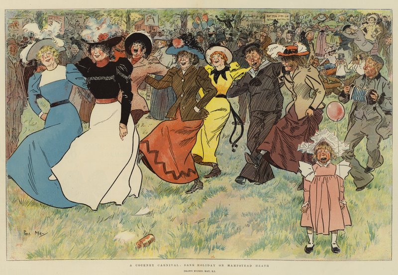Un carnaval cockney, día festivo en Hampstead Heath de Phil May