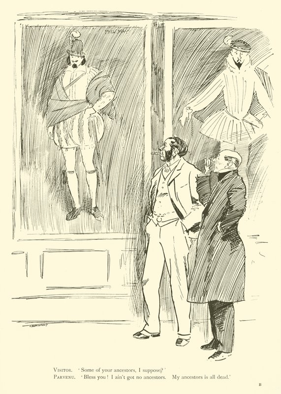 Caricatura de Phil May, de la década de 1890 de Phil May