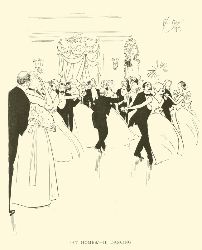 Caricatura de Phil May, de la década de 1890 de Phil May