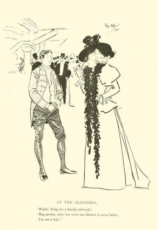 Caricatura de Phil May, de la década de 1890 de Phil May