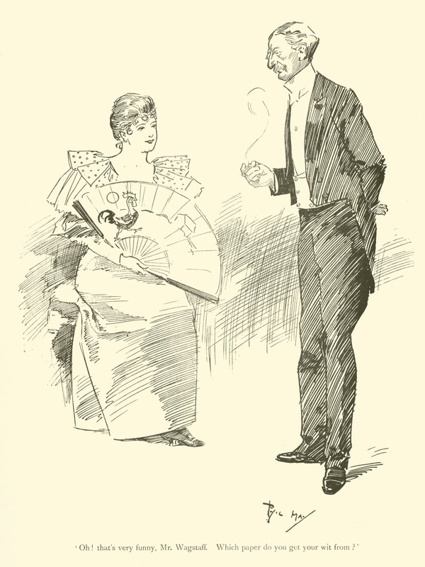 Caricatura de Phil May, de la década de 1890 de Phil May