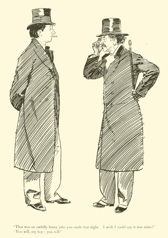 Caricatura de Phil May, de la década de 1890 de Phil May