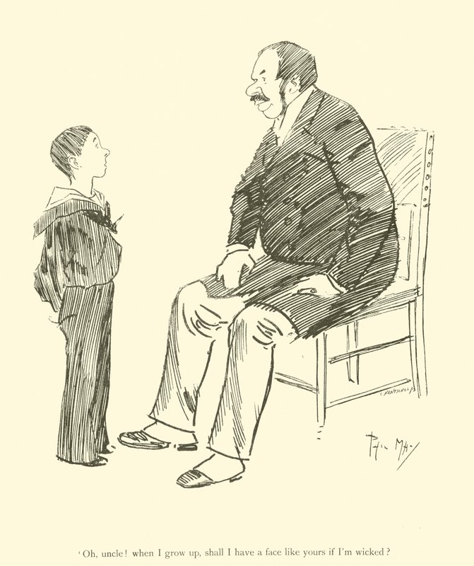 Caricatura de Phil May, de la década de 1890 de Phil May
