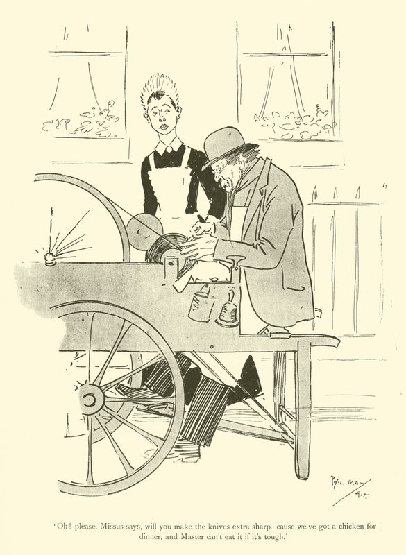 Caricatura de Phil May, de la década de 1890 de Phil May